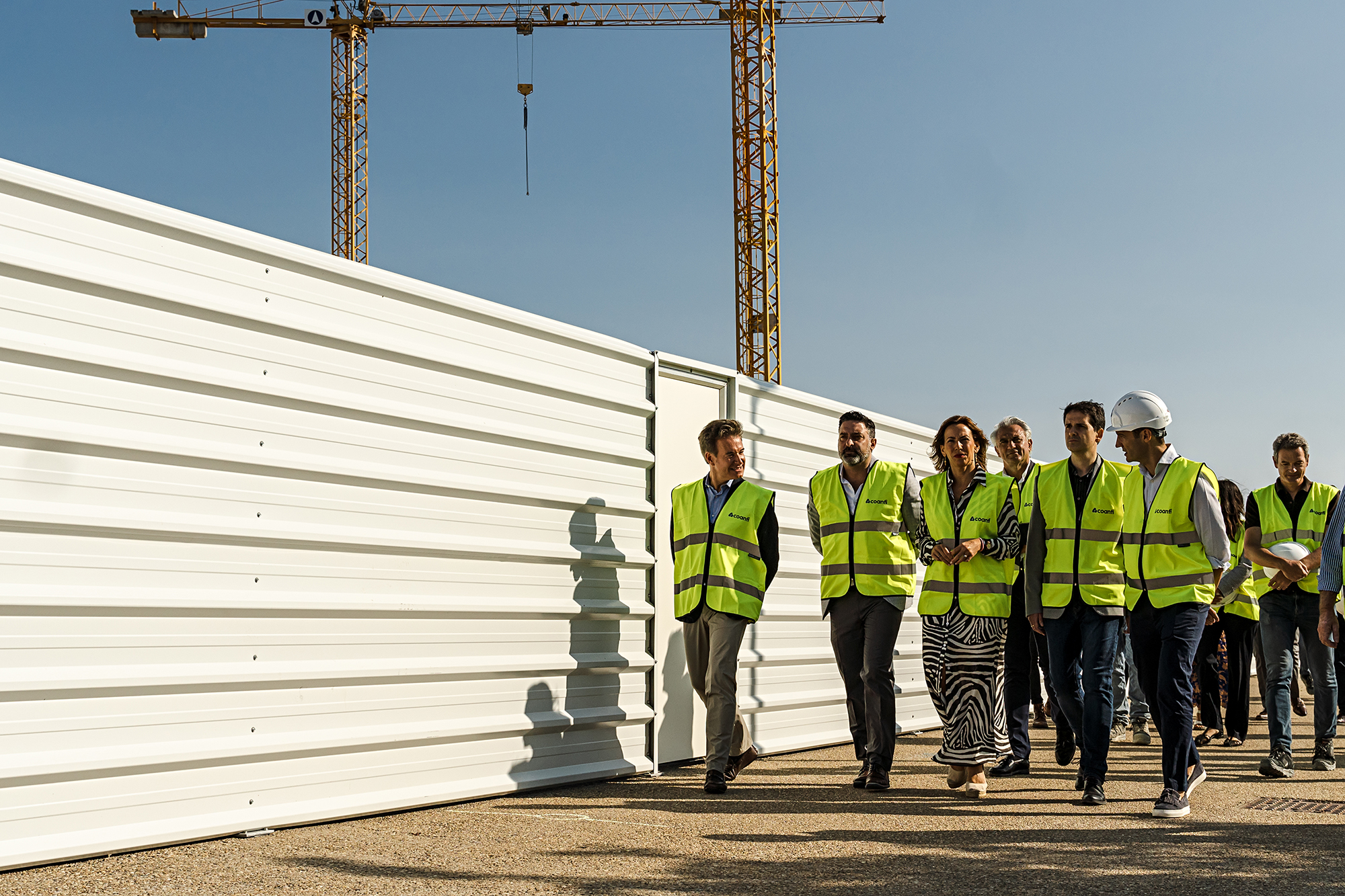 La alcaldesa de Zaragoza visita las obras de Coanfi Residencial Arquerías en Arcosur